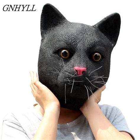 cat masks for adults|realistic cat head mask.